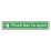 Essentials  Photoluminescent "Push Bar To Open" Sign 100mm x 600mm