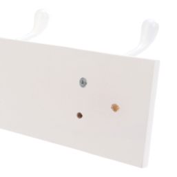 Essentials 8-Hook Rail White 910mm x 95mm
