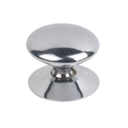 Essentials  Victorian Cabinet Door Knobs Polished Chrome 30mm 5 Pack
