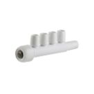 Hep2O  Plastic Push-Fit Reducing 4 Port Closed Spigot Manifold 22mm x 10mm