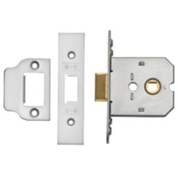 Eurospec Satin Chrome Flat Mortice Latch 65mm Case - 45mm Backset