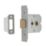 Eurospec Satin Chrome Flat Mortice Latch 65mm Case - 45mm Backset