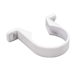 FloPlast Solvent Weld Pipe Clip White 50mm