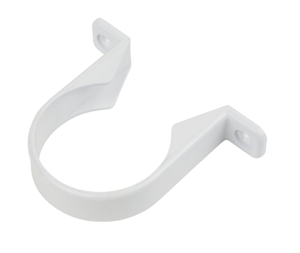 FloPlast Solvent Weld Pipe Clip White 50mm | Solvent Weld Waste ...