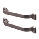 Essentials Murri Bow Handles Antique Pewter 220mm 2 Pieces