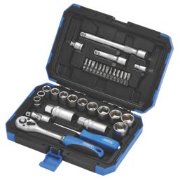 Draper  Mixed Drive Metric Socket Set 34 Pieces