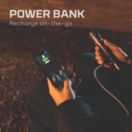 Nebo Davinci 2000 Rechargeable LED Flashlight with Power Bank Storm Grey 2000lm