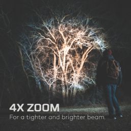 Nebo Davinci 2000 Rechargeable LED Flashlight with Power Bank Storm Grey 2000lm