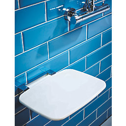 Highlife Bathrooms Wall-Mounted Shower Seat White