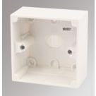 MK Logic 1-Gang Surface Pattress  Moulded Box 44mm