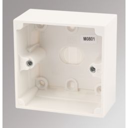 MK Logic 1-Gang Surface Pattress  Moulded Box 44mm