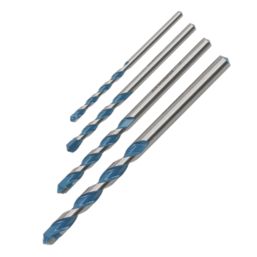 Erbauer  Straight Shank Multi-Material Drill Bit Set 4 Pieces