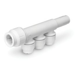 JG Speedfit PEM582215BWP Plastic Push-Fit Reducing 3 Port Plumbing Manifold 22mm x 15mm