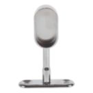 Essentials Oval Rail End Brackets Polished Chrome 30mm 2 Pack