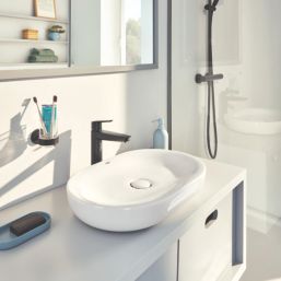 Grohe Start Matt Black 262mm Standard Lever Mono Basin Mixer Tap  With Clicker Waste