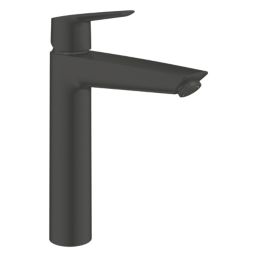 Grohe Start Matt Black 262mm Standard Lever Mono Basin Mixer Tap  With Clicker Waste