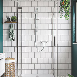 Gainsborough Cool Touch HP Rear-Fed Exposed Chrome Thermostatic Mixer Shower