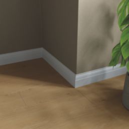 Essentials Primed MDF Chamfered & Ovolo Skirting Board 2400mm x 94mm x 14.5mm 4 Pack