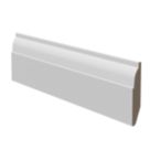 Essentials Primed MDF Chamfered & Ovolo Skirting Board 2400mm x 94mm x 14.5mm 4 Pack
