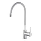 Piasa   Pull-Out Spray Mixer Kitchen Tap Chrome & Grey