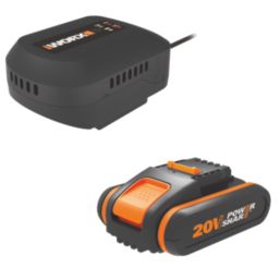 Worx WG893E 20V 1 x 2.0Ah Li-Ion PowerShare Brushless Cordless Reciprocating Garden Saw