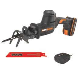 Worx WG893E 20V 1 x 2.0Ah Li-Ion PowerShare Brushless Cordless Reciprocating Garden Saw