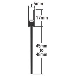 Stormguard Garage Seal Aluminium 2.5m