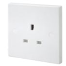 British General 900 Series 13A 1-Gang Unswitched Plug Socket White