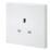 British General 900 Series 13A 1-Gang Unswitched Plug Socket White