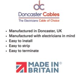 Doncaster Cables HFS500 White 1.5mm² LSNH Fire Resistant Cable 100m Drum