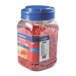 Rawlplug Uno Wall Plugs 6mm x 28mm 1000 Pack