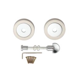 Carlisle Brass  Standard WC Thumbturn Set Polished Chrome / Satin Nickel 50mm