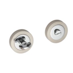Carlisle Brass  Standard WC Thumbturn Set Polished Chrome / Satin Nickel 50mm