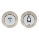 Carlisle Brass  Standard WC Thumbturn Set Polished Chrome / Satin Nickel 50mm
