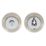 Carlisle Brass  Standard WC Thumbturn Set Polished Chrome / Satin Nickel 50mm