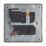 Contactum Lyric 13A 1-Gang DP Switched Socket Outlet Brushed Brass with Neon with White Inserts