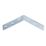 Essentials Corner Brackets Silver 120mm x 120mm x 16mm 10 Pack