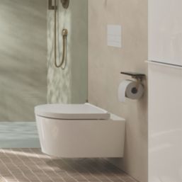 Hansgrohe AddStoris Toilet Roll Holder with Shelf Brushed Bronze