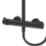 Swirl Bonda HP Rear-Fed Exposed Matt Black Thermostatic Multi Head Shower