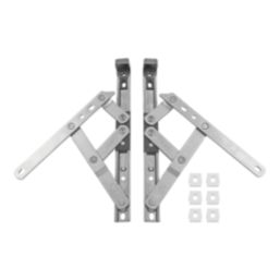 Smith & Locke  Friction Stay Window Hinges Top-Hung 200mm 2 Pack