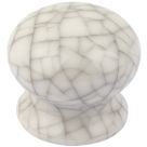 Smith & Locke  Traditional Cabinet Door Knobs Porcelain Crackled Cream 38mm 2 Pack