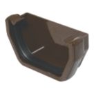 FloPlast  Square External Stop End Brown 114mm