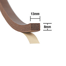 Stormguard  Extra Thick Weatherstrips Brown 3.5m 2 Pack