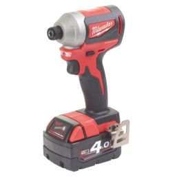 Milwaukee M18 CBLID-402C 18V 2 x 4.0Ah Li-Ion RedLithium Brushless Cordless Impact Driver