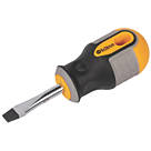 Roughneck  Stubby Screwdriver Slotted 6.0mm x 38mm