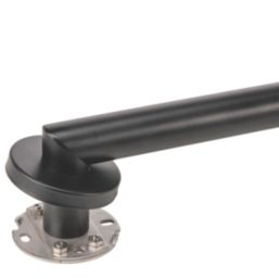 Croydex  Straight Household Grab Bar Black 600mm