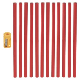 Essentials 300mm Carpenters Pencils HB 12 Pack