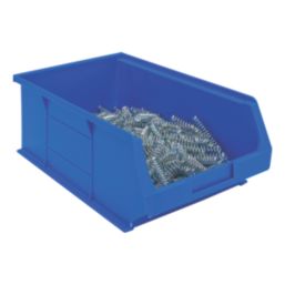 Barton TC4 Semi-Open-Fronted Storage Bins 9.1Ltr Blue 10 Pack