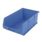 Barton TC4 Semi-Open-Fronted Storage Bins 9.1Ltr Blue 10 Pack