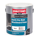 Johnstones Matt Blackboard Paint Black 2.5Ltr